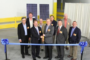 In front, left to right: Darin Duncan, Chairman of the Hoosier Energy Board of Directors and a Harrison REMC director; Steve Smith, President and CEO of Hoosier Energy, and David Lett, CEO of Harrison REMC Left to right, back row: Harrison REMC directors Pat Book, Brian Koetter, Jim Smith, Todd Uhl, David Walther and Danny Wiseman. 