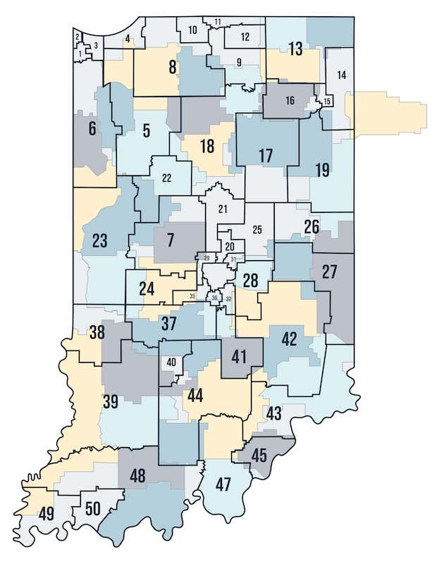 Indiana Senate Districts